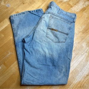 Vintage Wrangler 20X Extreme, distressed blue, great condition